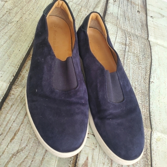 Want Les Essentiels Blue Suede Tesla Loafers